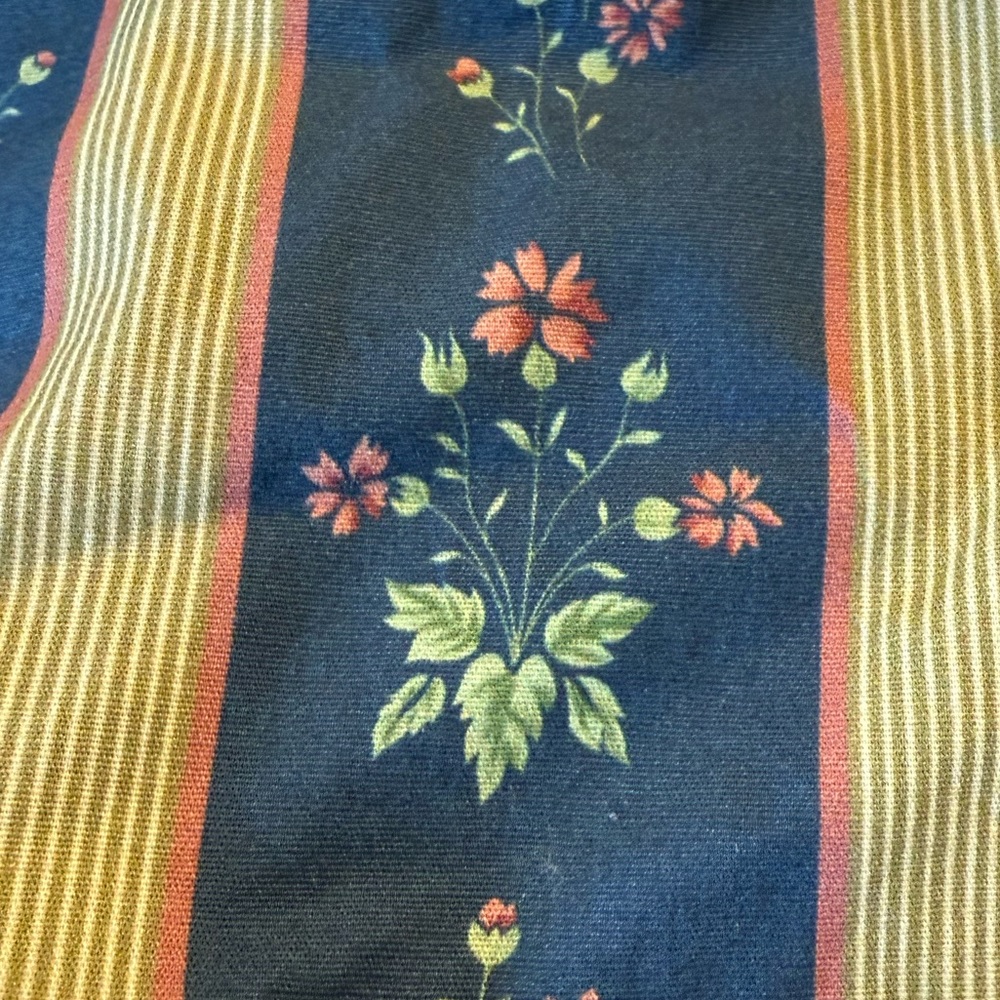 NWT WeWoreWhat Ruffle Beaded Floral Stripe Deep Storm Bandeau Size 12 Denim $89 - Picture 12 of 15